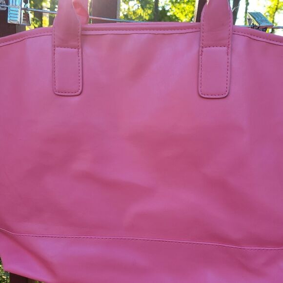 Ladies Tote Coral Bag Purse - Picture 9 of 10